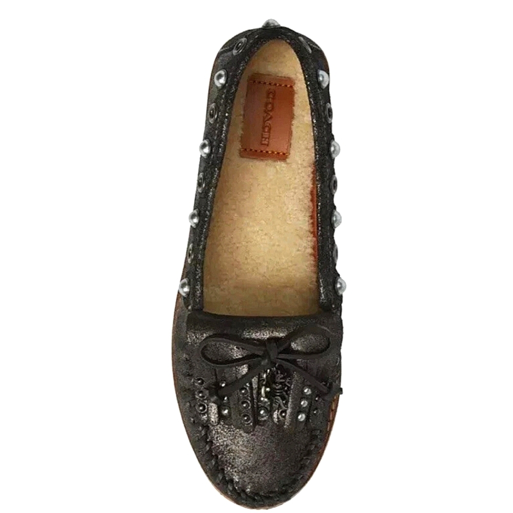 Coach Roccasin Slip On Suede Shearling Rocassin Women’s Size US 9 Mocassin